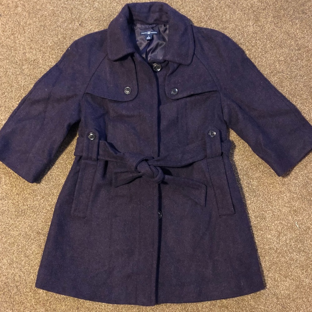 Gap 3/4 sleeve deep purple swing jacket